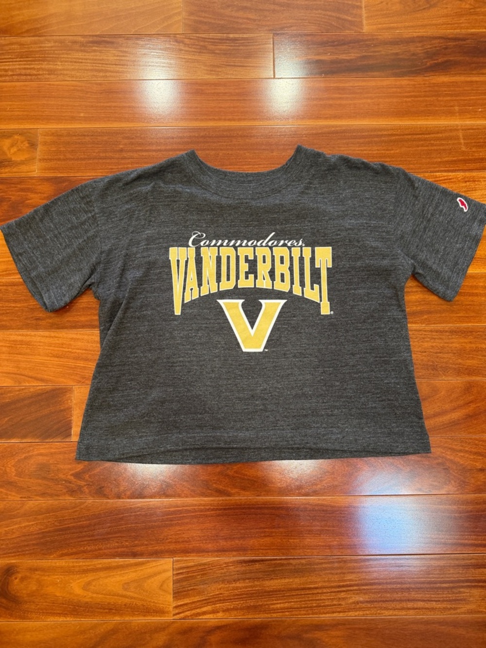 League Vanderbilt Commodores Black Heather Tee with Gold Logo